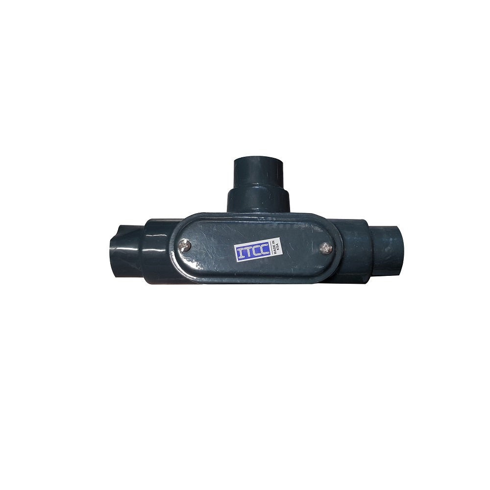 ITCC - PVC Coated Condulet T MI 1&1/2", With Cover & Gasket, Form 7