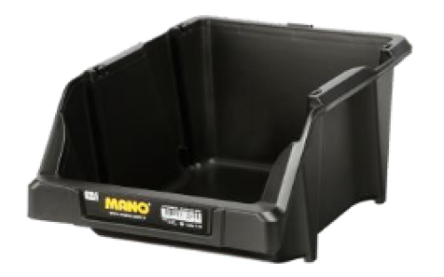 black storage box 200mmx300mmx130mm صندوق تخزين اسود مانو
