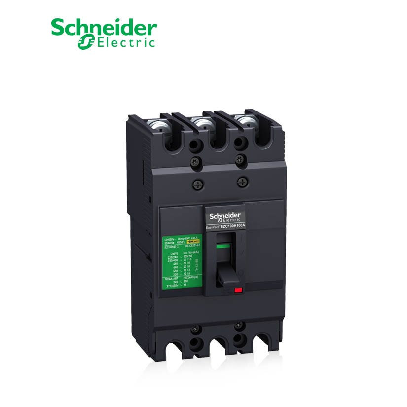 SCHNEIDER - MCCB Breaker, EasyPact EZC100B, 3P, 40A, 7.5kA 400/415V, TMD Trip Unit