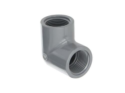Chanel 1&quot; Thread Elbow - Pressure 80 - Hot - Gray
