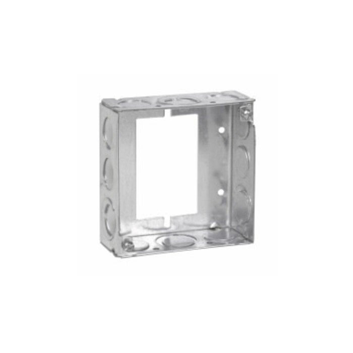 CROUSE HINDS - Extension Ring 4" Square - 1&1/2 Deep - 1/2 3/4" KO, #TP422