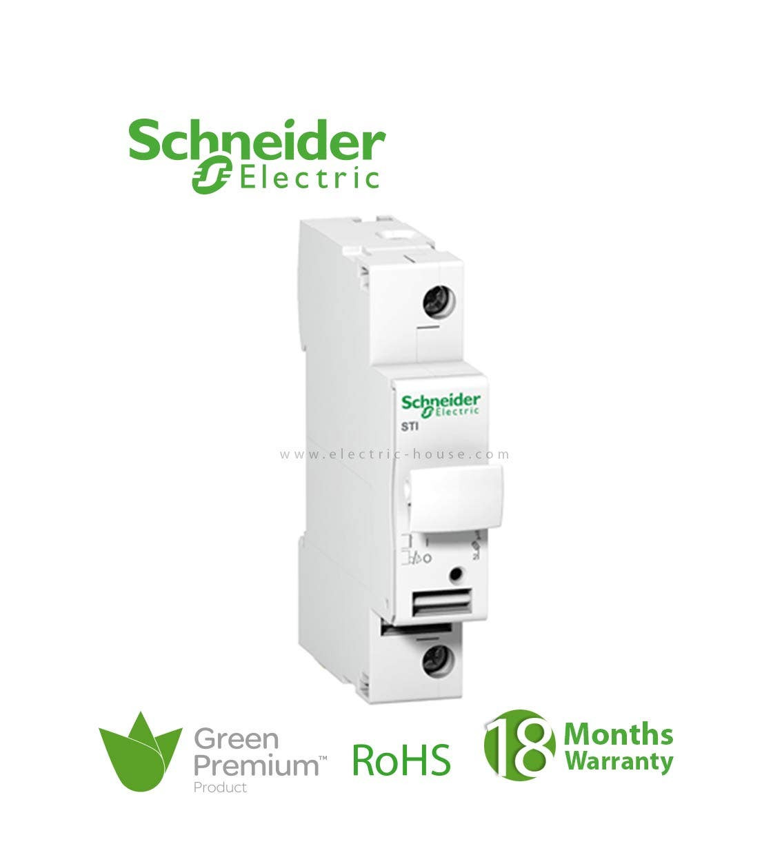 SCHNEIDER - Acti9 STI Rated Current 25A, 1 Pole (1P), 1 Module