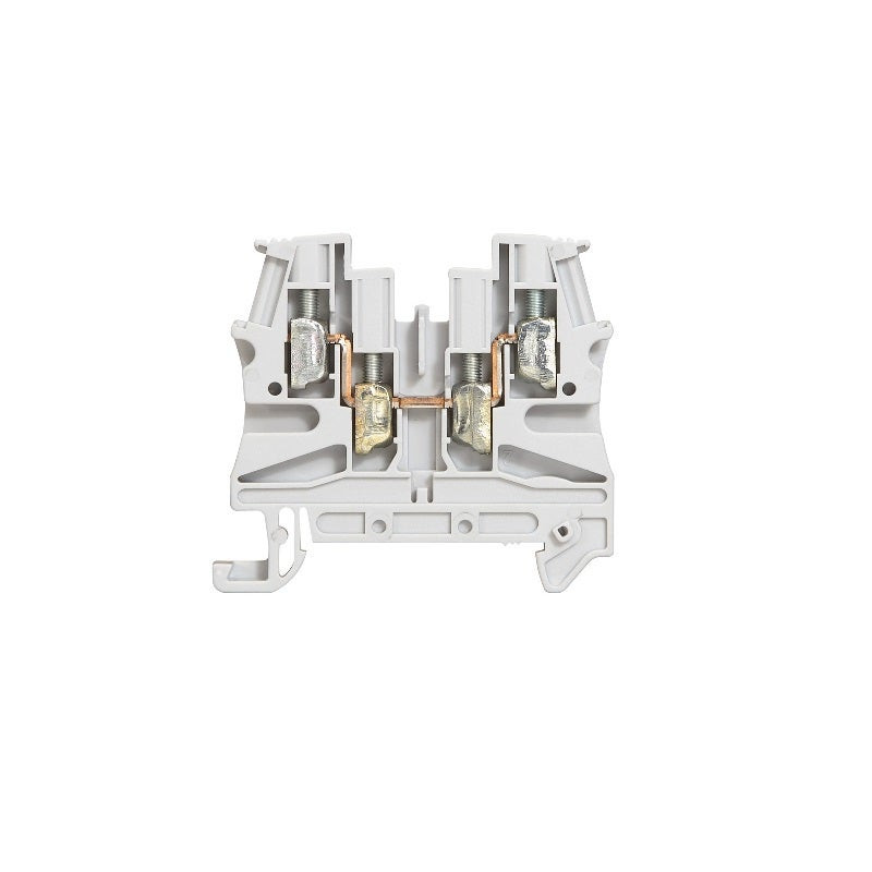 LEGRAND - Viking T. Block 4mm P6mm 1 Con 2Entries/2Outlets, Grey