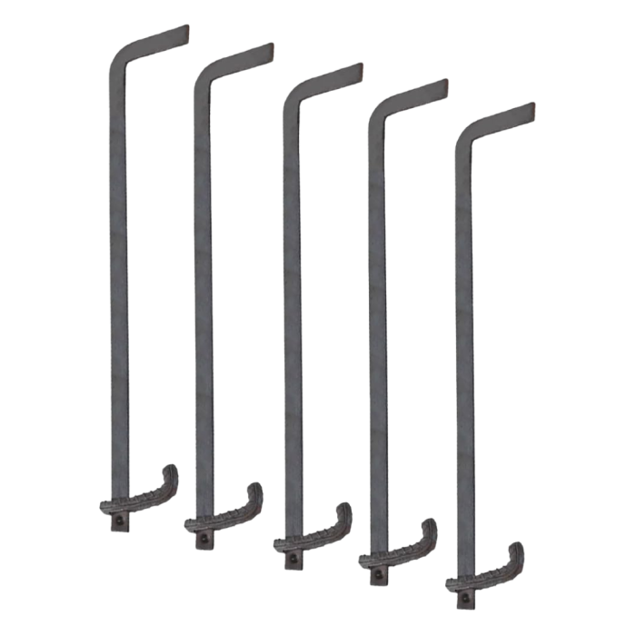Iron clamp for wooden formwork - Heavy-duty and adjustable clamps for concrete work - Length (cm): 120