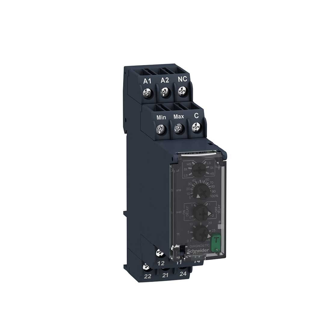SCHNEIDER - Level Control Relay 24-240V AC/DC 2C/O