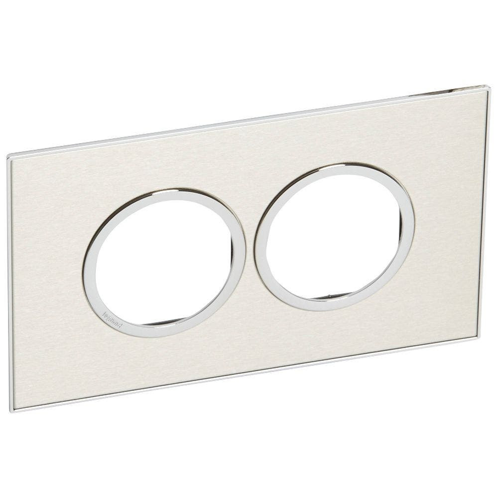 LEGRAND - Plate 4Mod Round BS, S.Steel,Arteor