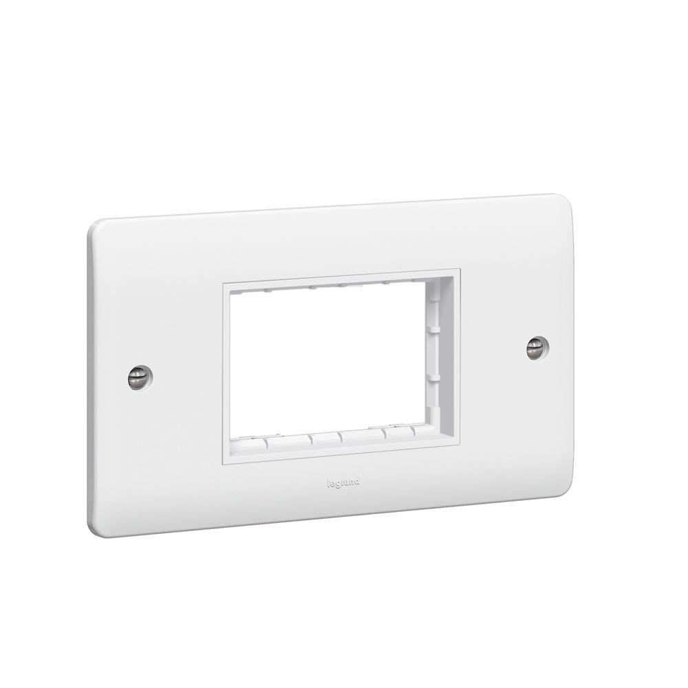 LEGRAND - Face Plate 3Mod Mosaic45, Syn.White 