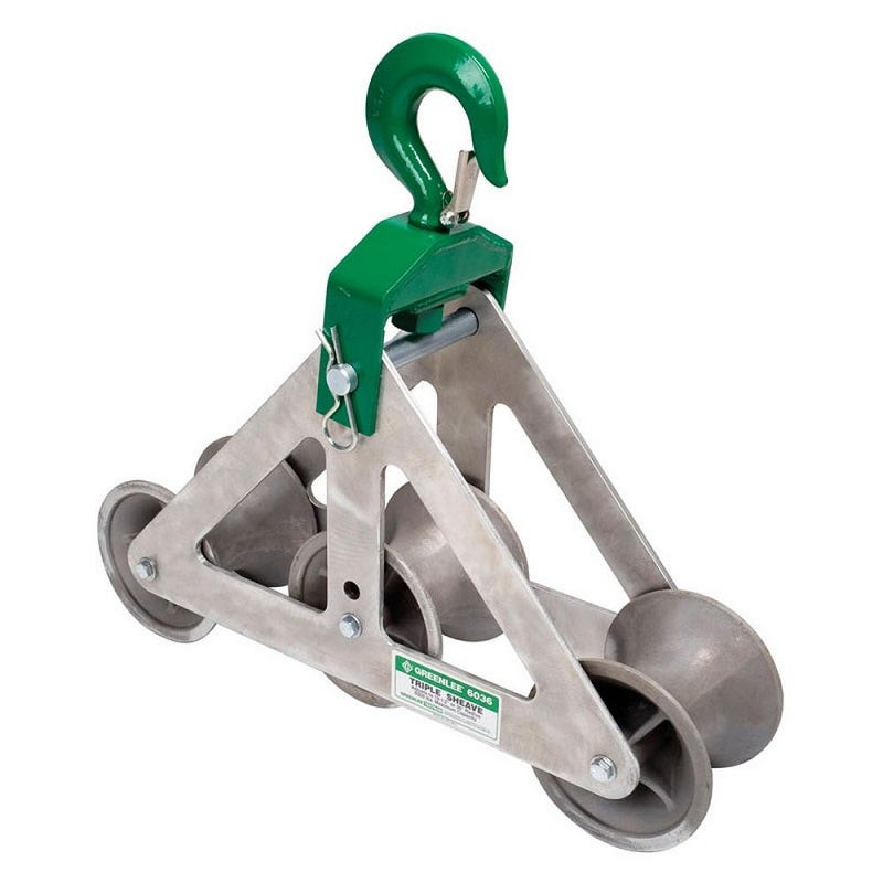 GREENLEE - Triple Sheave Cable Guide, 6,500 lb Capacity (6036)