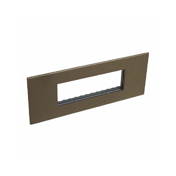 LEGRAND - Plate Arteor, BS, Square, 6 Modules, Dark Bronze