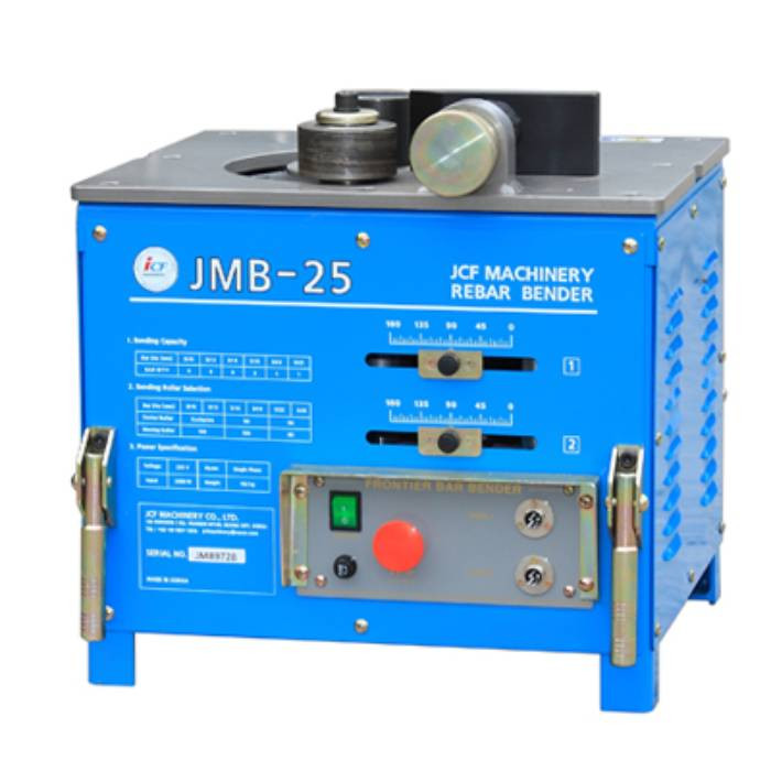 Rebar Bending Machine (Max 25mm) Motor 2.2KW/3HP, 220V 50/60HZ (Single phase), bending angle 0-180 degrees/6sec, 102Kg, Made in Korea