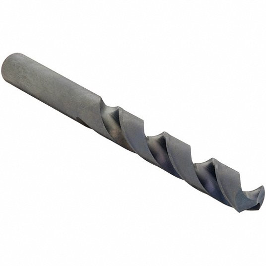 Jobber Length Drill Bit, Drill Bit Size 1/2 in, Drill Bit Point Angle 118 °, High Speed Steel