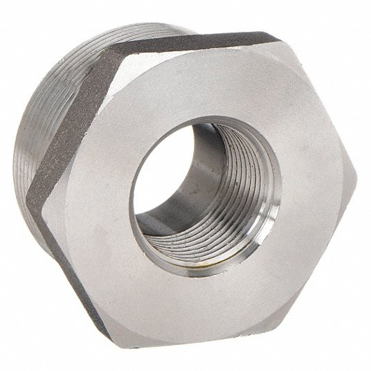 Bushing, Forged Steel, 1Inch x 1/2Inch Pipe Size, Male NPT x Female NPT, Class 3000