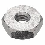 Hex Nut, Machine Screw Nut, Stainless Steel, 18-8, Plain, #6-32 Dia./Thread Size, Right Hand