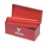 Steel Portable Tool Box, 6 1/2 in , USA 4R141