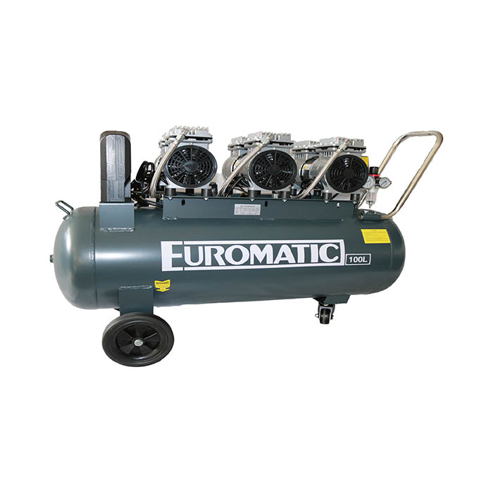 100_litre_air_compressor.jpg 100 Litre Air Compressor, Silent, Oil Free, 3HP, 220 Volt, 60Hz, Single Phase - Image 1