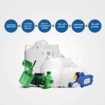 102- Horizontial &  Vertical Tanks 3000 + Horizontial &  Vertical Tanks  1500 Electrical Floater +Mechnical Floater +Horizontal water pump K 20/41M / 0.5 Horsepower  +ACQUAVERO pressure control ACQUASET LS