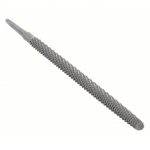 Round Wood Rasp File, 8.5 Teeth per Inch, Single Edge Cut, 10 inch File Length
