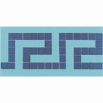 بلاط مسابح 12×24×0.5 سم _ أزرق فاتح