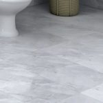 ⁦بلاط أرضيات 30×30×0.9 سم - رمادي فاتح رخامي⁩ - الصورة ⁦2⁩