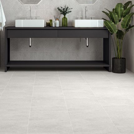 بلاط أرضيات 30×30×0.9 سم - رمادي فاتح