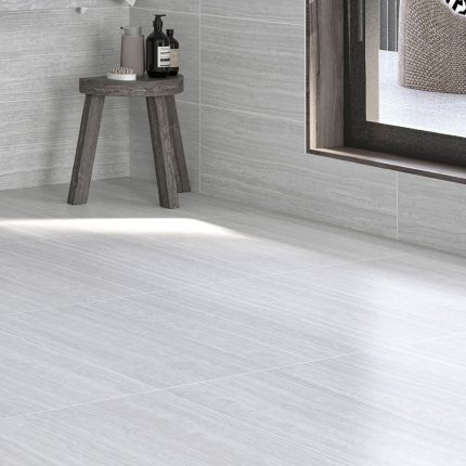 بلاط أرضيات 60×60×1.0سم - رمادي فاتح