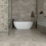 ⁦بلاط أرضيات 40×40×1.0 سم - بيج رمادي⁩ - الصورة ⁦2⁩