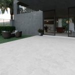 ⁦بلاط أرضيات خارجي 40×80×1.4 سم - رمادي فاتح⁩ - الصورة ⁦3⁩