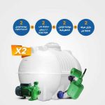 113-Horizontial &  Vertical Tanks 1500 #2 + Electrical Floater #2 +Mechnical Floa #2 +Horizontal water pump K 30/70M - 1 Horsepower #2