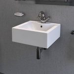 BODOR 1000 Off white wall hung wash basin