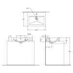 BODOR 400 Wash Basin Off White - Image 2