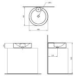 BODOR 200 Wash Basin Off White - Image 3