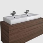 BODOR 5000 Wash Basin DOUBLE BOWL - OFF WHITE