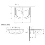 ⁦حوض مغسلة فوق الرف- بدور 7000⁩ - الصورة ⁦3⁩