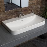TYPE-B Over Counter Top Wash Basin - 80cms - OFF WHITE - Image 2