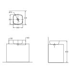 TYPE-E WB SQUARE TABLETOP WHITE - Image 3