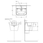 Mirage Wash Basin Wall Hung - Image 3