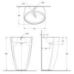 SPARK Wash Basin Floor Stand - Image 2