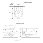 كرسي دورة مياه معلق أوركس - انفينتي