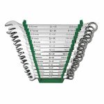 Combination Wrench Set, Alloy Steel, Chrome, 15 Number of Tools12D213