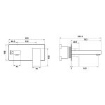 ⁦خلاط مغسلة مخفي ذهبي - الخزف السعودي⁩ - الصورة ⁦3⁩