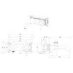 Concealed WB Mixer one handle Gold- KAIPING ALFRED VICTORIA - Image 3