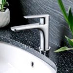 ⁦خلاط مغسلة مونو 14 سم ريو - كروم⁩ - الصورة ⁦2⁩