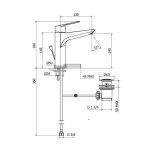 Wash Basin mixer MEDIUM - NAPOLI - Image 2