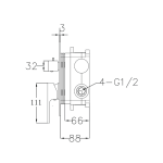 Concealed Shower mixer - Saudi Ceramics