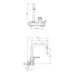 Sink mixer wall mounted - FLORENCE - Image 2