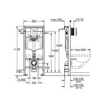 Concealed Dual Flush Cistern RAPID SL 3n1
