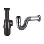 Bottle Trap 1 1/4” (ROUND) MATT BLACK - Saudi Ceramics - Image 2