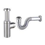 Bottle Trap 1 1/4" (ROUND) CHROME - Saudi Ceramics