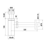 Bottle Trap 1 1/4" - saudi ceramics