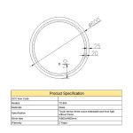 LED Mirror Round (TC-804) 60x60 cm - Image 2